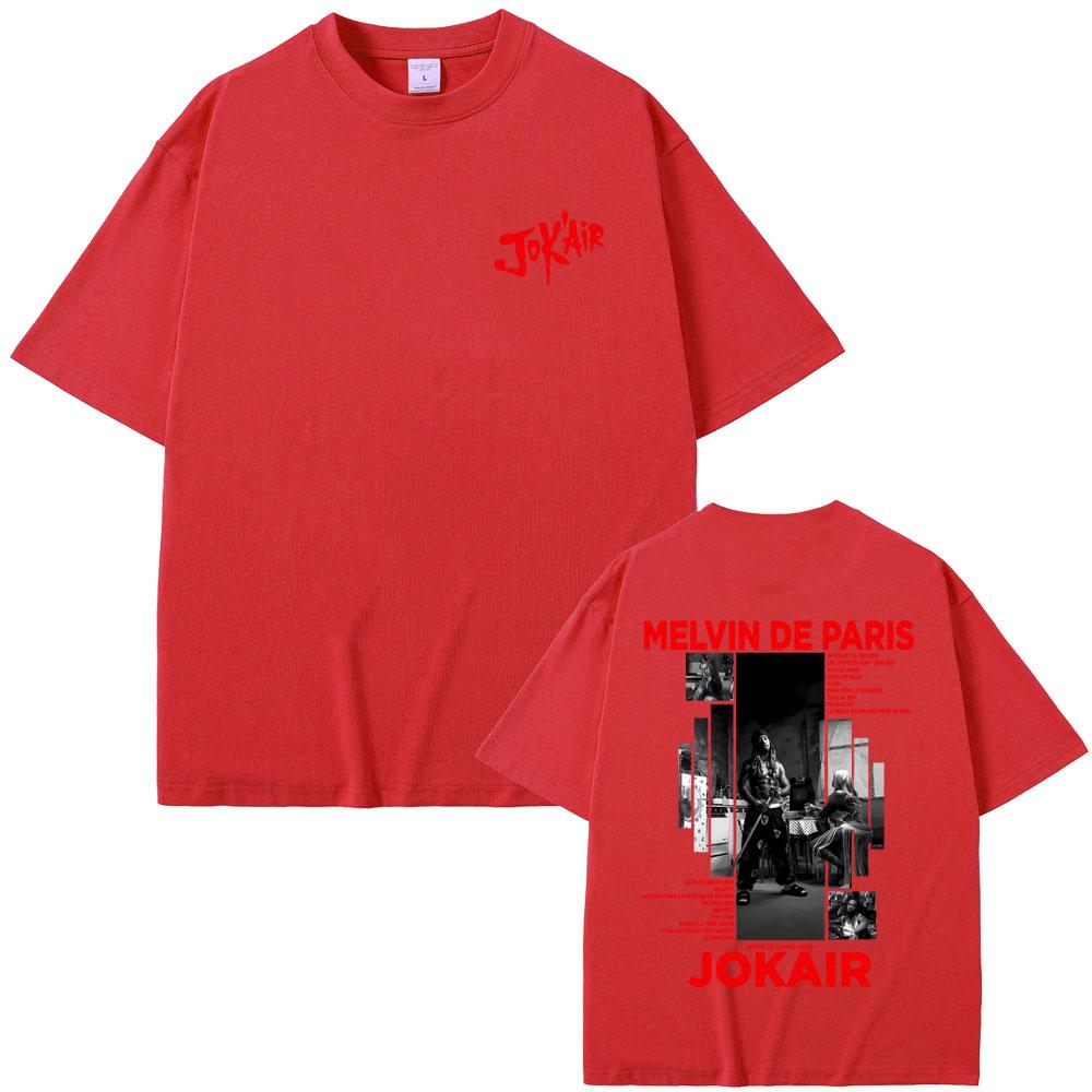 Rapper Jokair Melvin De Paris Graphic Tshirt Men Women Hip Hop Fashion Pop Music Short Sleeve Tshirts Casual Vintage T Shirts