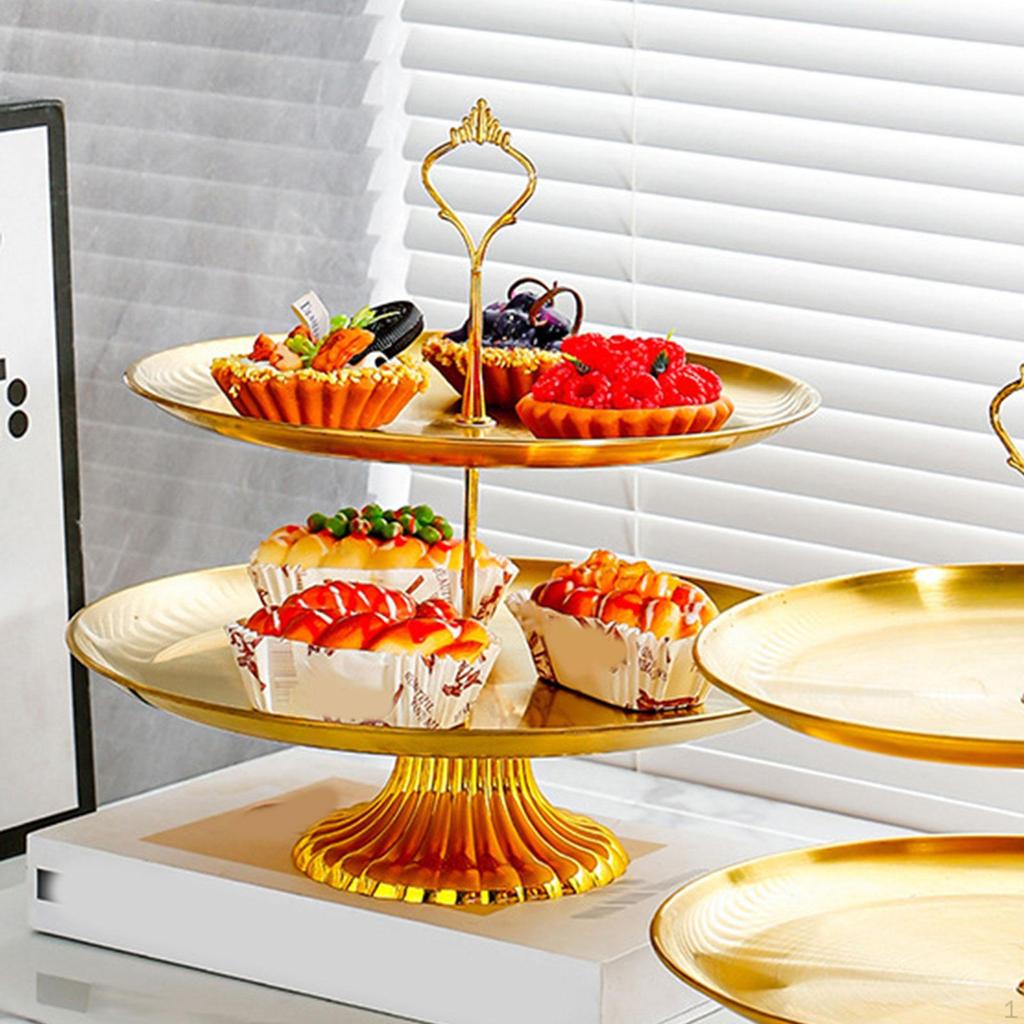 Cake Display Stand Food Server Holder Stainless Steel Cup Tower for Dessert