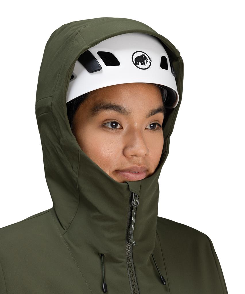 Mammut Trekkers Softshell Hooded Jacket Asian Fit Women'S M21E5Ft003_Kh