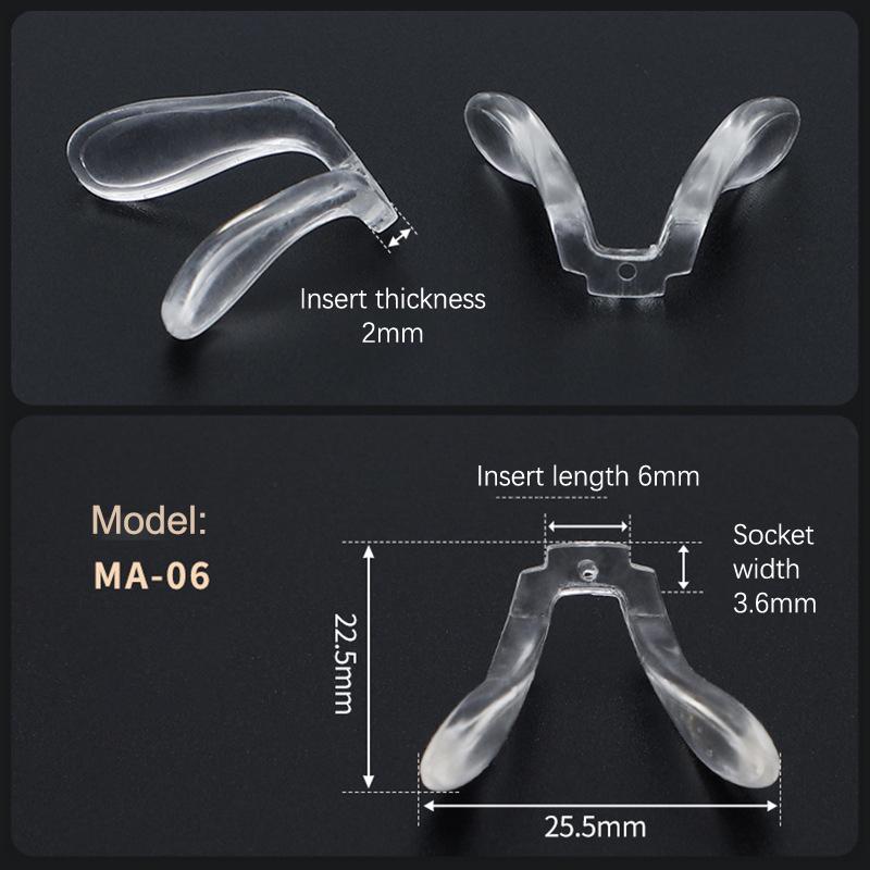 Очки-седловидные Носовые упоры Цельный зажим для переносицы Очки с противоскользящим держателем Аксессуары для очков