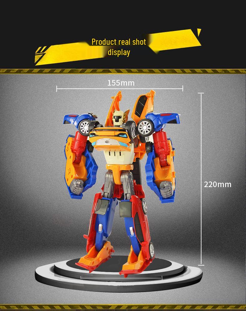 Корейские трансформирующиеся братья Тобот: Тройная Комбинация 3 Штуки - Образовательная Аниме-Игрушка Машина-Робот для Детей