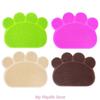 Pet Cat Litter Mat Paw Print Feeding Bowl Placemat Cat Bed Pads Non-slip Waterproof Litter Mats Cat Accessories Carpet Mat