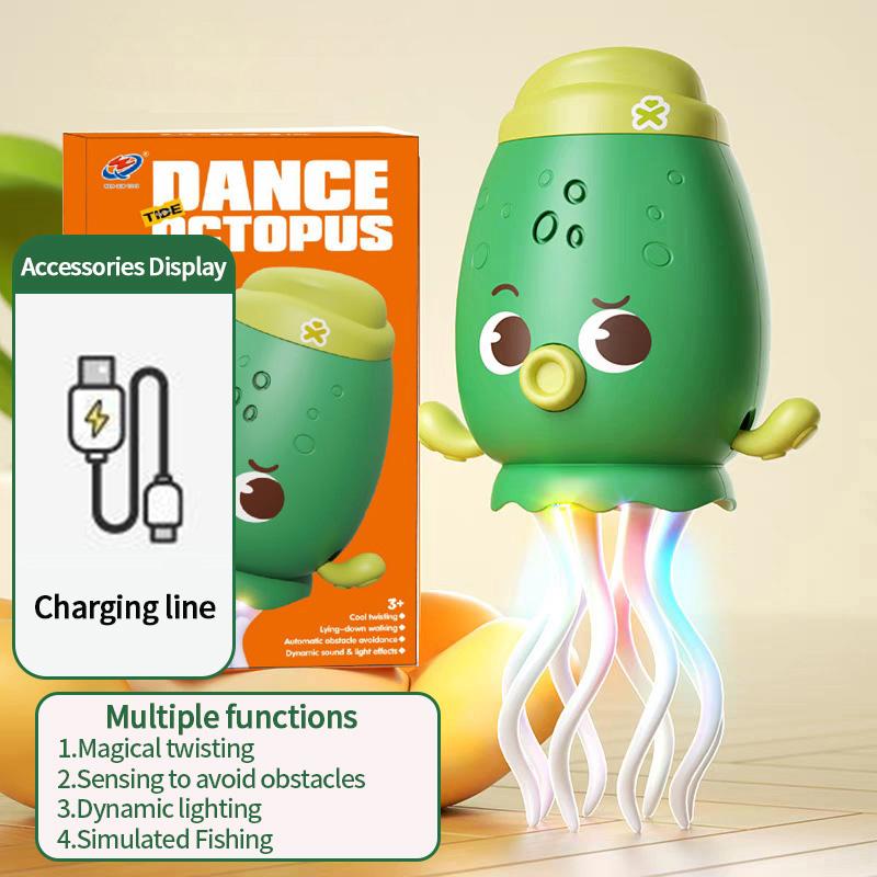 Electronic Dancing Squid Toys Magical Dancing Jellyfish Led Glowing Light Music Funny Dancing Octopu Best Children Festival Gift