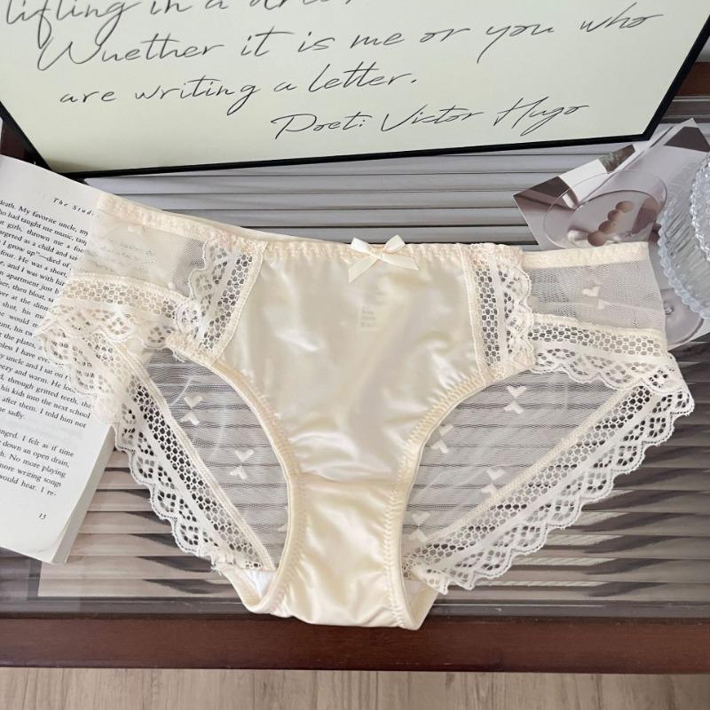 Женское нижнее белье атласные сексуальные трусы из чистого хлопка с промежностью дышащие удобные бесшовные тонкие трусики Pure Desire с треугольными чашечками