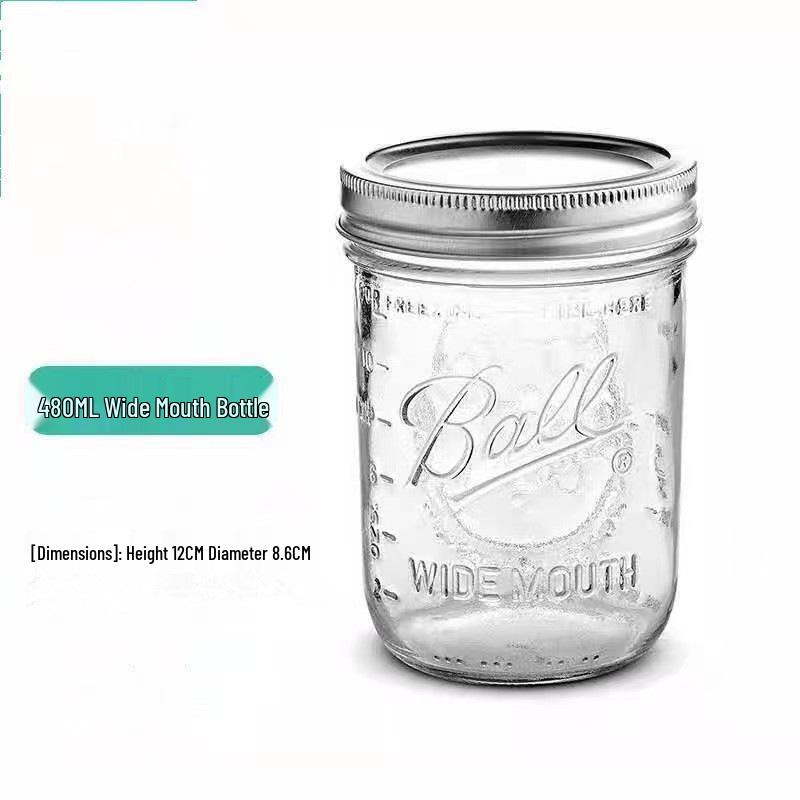 Seed Sprouting Glass Mason Jar with Stainless Steel Lid and Stand