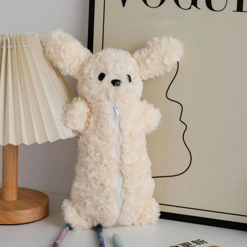 Корейский стиль щенок пенал мягкий плюшевый школьный канцелярский большой емкости ручка сумка для канцелярских принадлежностей для студентов