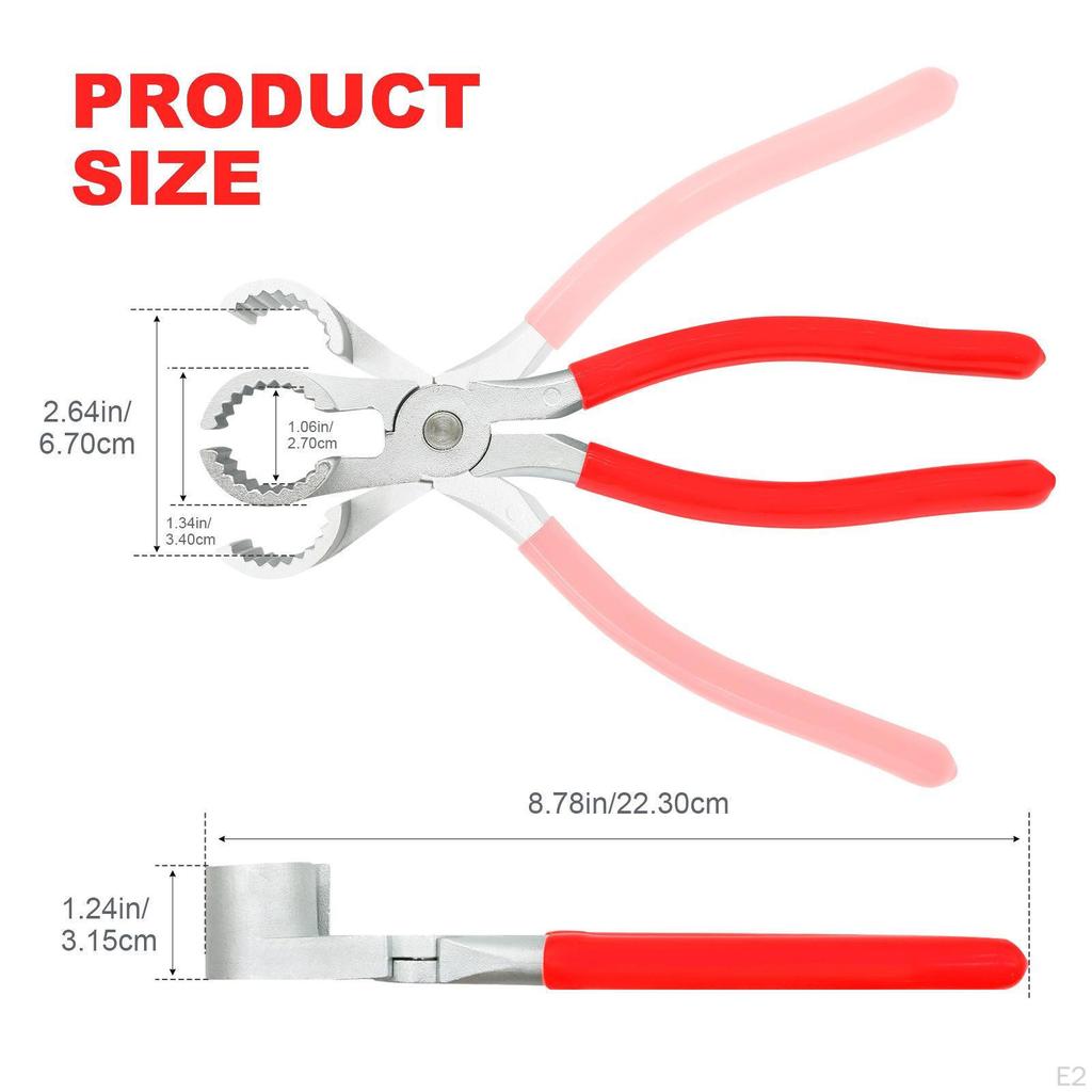 Плоскогубцы для захвата шланга с зубчатыми губками Профессиональные Заменяют -1 Удобная рукоятка Стиральная машина