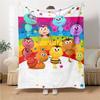 1Pc Bugs Garden Blanket For Couch Bed Plush Cozy Fuzzy Blanket Super Soft Warm Blankets For Fall And Winter 09187