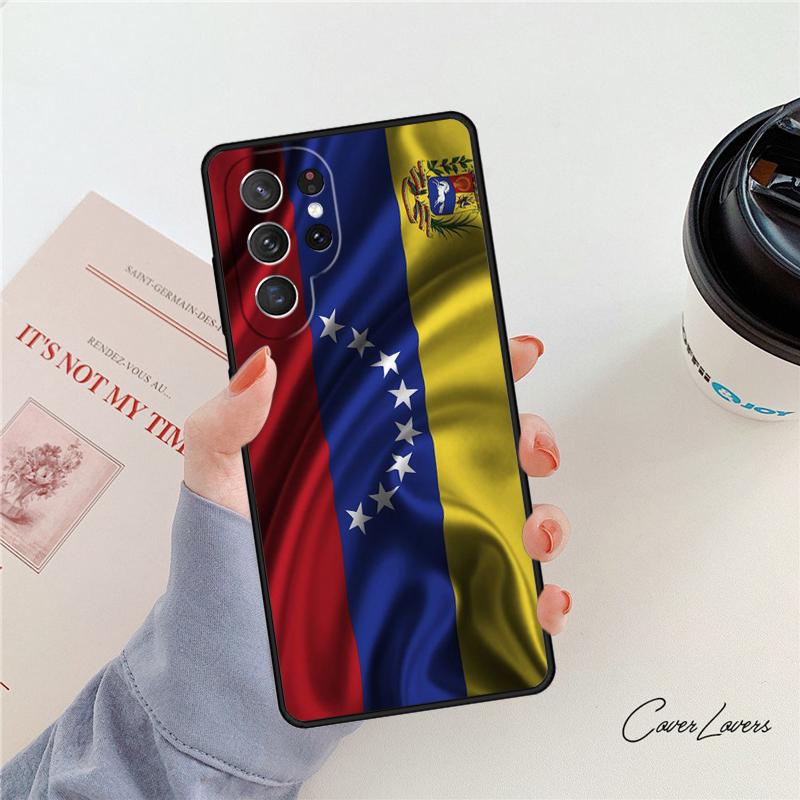 Чехол для телефона с флагом Венесуэлы Для Samsung Galaxy S24 S25 S23 S22 Ultra Note 10 20 Plus S20 S21 FE Чехол