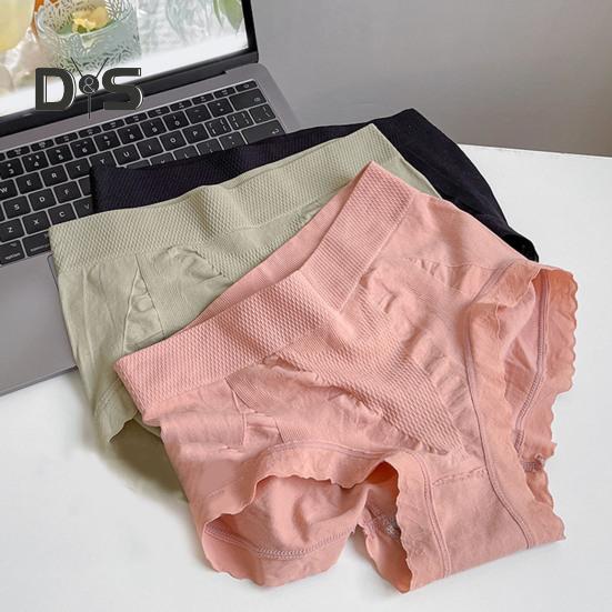 Women Underpants High Waist Soft Breathable Plus Size Lace Seamless Elastic Anti Septic Slim Fit Moisture Wicking Lady Panties Briefs Underwear