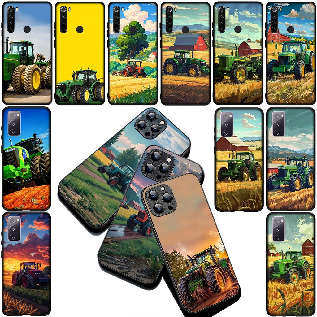 Farm Vehicle Tractor Silicone Cover for OPPO A80 A40 A18 A16 A17 A15 A38 A78 A79 A54 A57 A58 A60 4G 5G Coque Phone Case