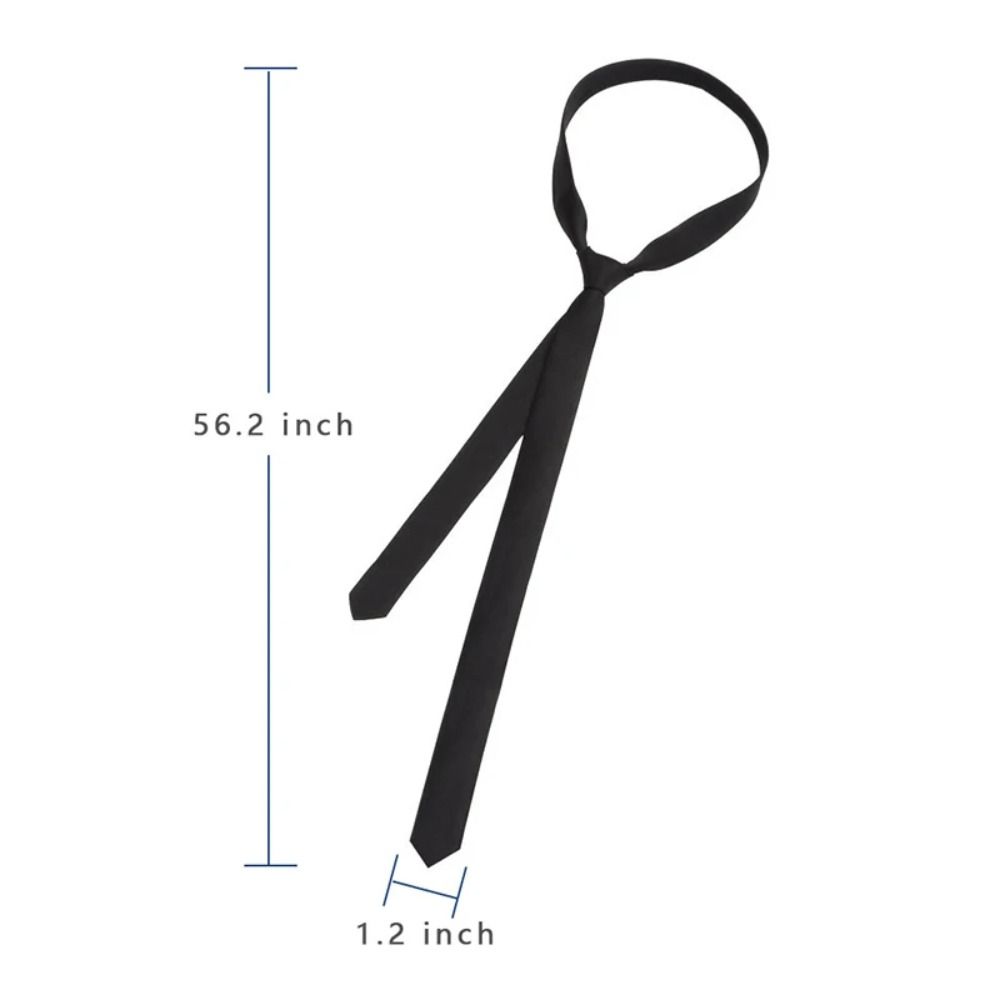 Мода Элегантный Черный Галстук Классический Узкий Галстук Новый Атласный Супер Узкий Галстук