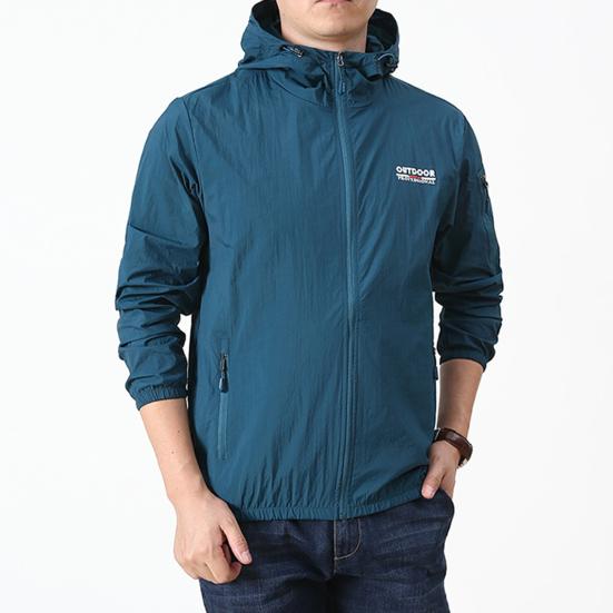 Унисекс солнцезащитная куртка с капюшоном, длинная тонкая быстросохнущая спортивная куртка с рукавами на открытом воздухе, однотонная солнцезащитная верхняя одежда с карманами