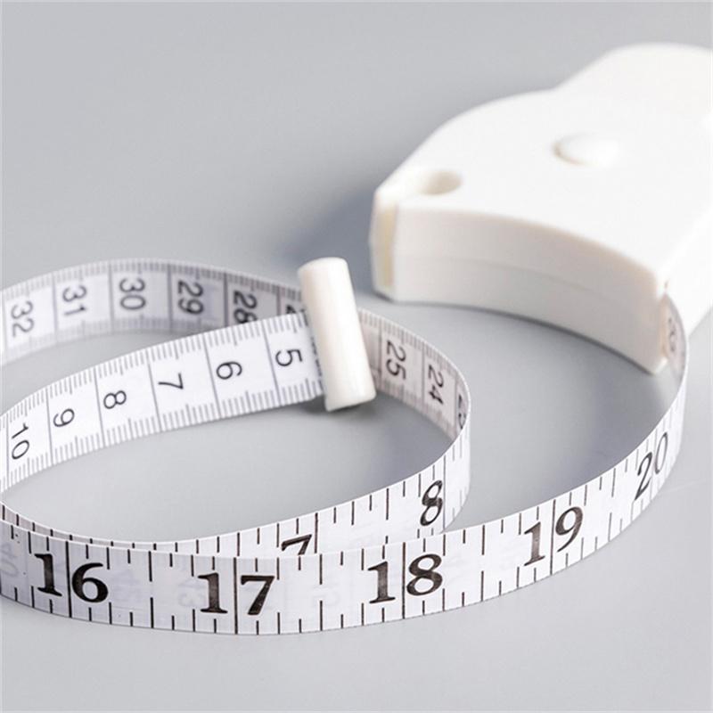 Автоматическая телескопическая лента для измерения тела 150 см/60 дюймов, швейная линейка, инструменты, самоубирающаяся, для похудения