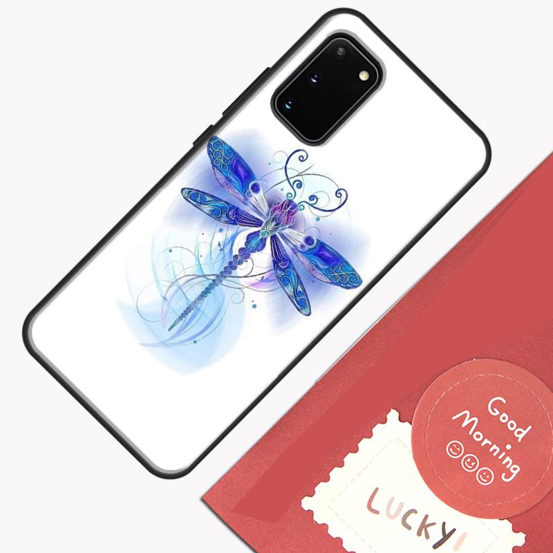 Чехол 'Стрекоза' для Samsung Galaxy S22 S21 S23 Ultra Note 20 S8 S9 S10 Note 10 Plus S20 FE Задняя крышка