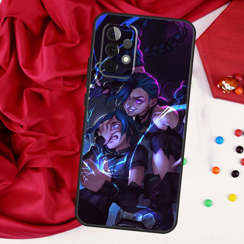 Чехол Jinx Arcane для Samsung Galaxy A26 A05 A06 A16 A54 A34 A14 A22 A32 A52 A55 A35 A15 A53 A13 A56 A36