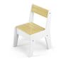 MILLY MALLY 6090 Olaf Blocks Furniture Set - Table and Two Chairs White