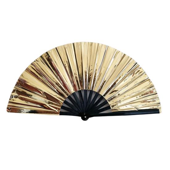 ПВХ голографический складной веер портативный переливающийся ручной вентилятор летний охлаждающий вентилятор украшение