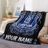 Custom Name Everton2 Flannel Blanket, High quality Comfortable for All Seasons, Home Decor, Warmth and Comfort