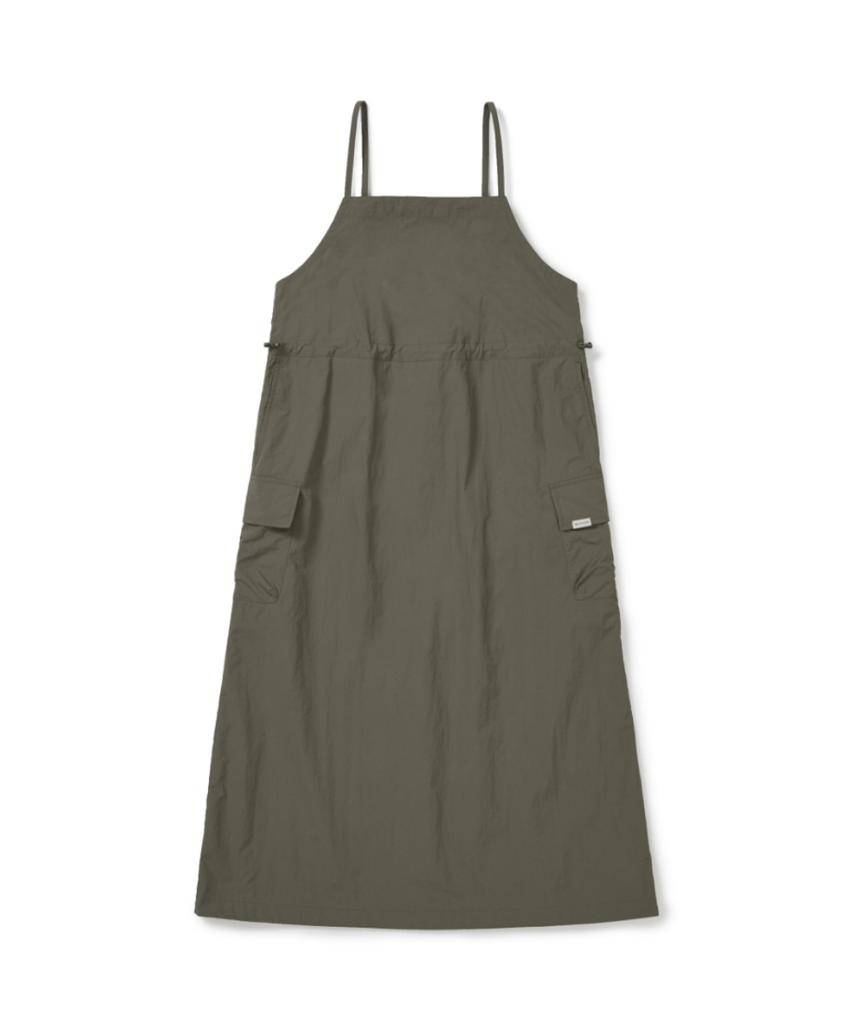 SNOWPEAK APPAREL Безрукавное платье из таслана (S26Mwlop51) хаки