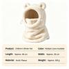 Bear Ear Kids Balaclava Plush Fleece Kids Ski Hood Soft Skin-friendly Kids Neck Warmer  Ski Cycling