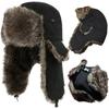 Rudder Craft Fur Flight Fishing Winter Hat with Ear Perfect for Extreme Cold Weather Bass and the Bomber Hat for Men's Cap, Hat, Flaps, Oversized,