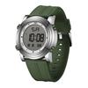 BUREI Watch Digital LED Display Waterproof Watch Stylish Sports Date Multifunctional Outdoor Watch Green Men's Men's