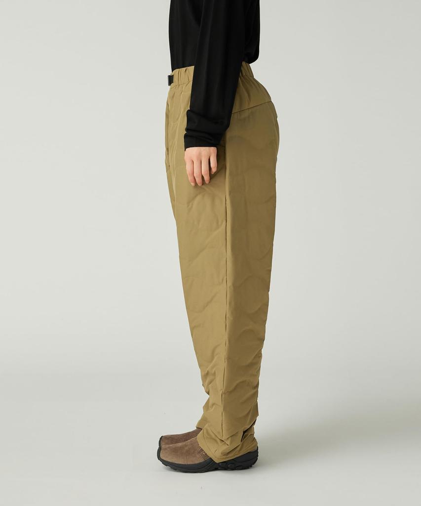 Snow Peak Бесшовные стеганые пуховые брюки и XL PA-25AU015, Мужские Женские, Оливковый,