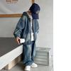 Boys Spring Denim Suit Big Children's Spring Jacket Two-piece Boy Spring and Autumn Clothing Suit