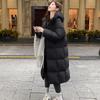 Autumn Winter Thicken Warm Parka Women Casual Sweety Solid Color Big Pocket Loose Long Hooded Coat Jackets Outwear
