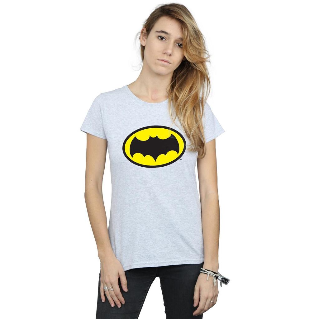 DC Comics Womens/Ladies Batman TV Series Logo Cotton T-Shirt