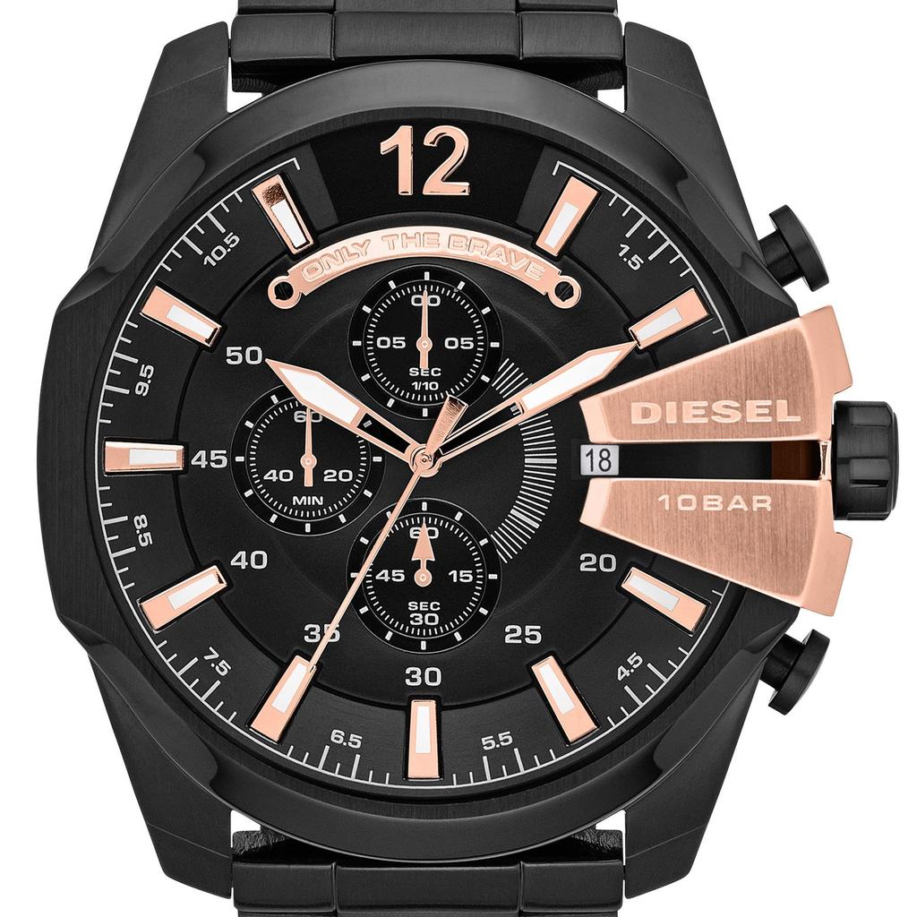 Diesel XL Mega Chief Chronograph Quarz Edelstahl beschichtet DZ4309 Herren-Armbanduhr [предмет]