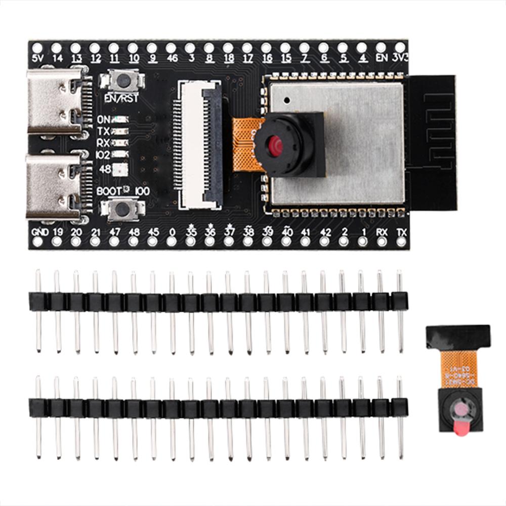 Плата разработки ESP32-S3 N16R8 CAM Модуль последовательного порта в WiFi+Bluetooth Камера OV2640/OV3660/OV5640 Двойной Type-C ESP32-S3-CAM