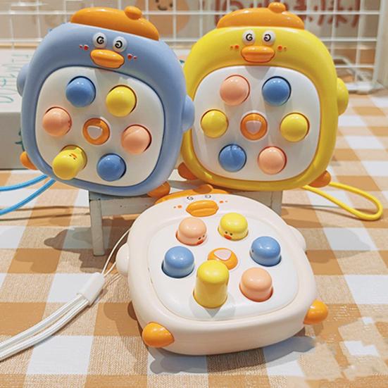 Дети бьют крота игрушка мультфильм утка кнопка портативный игровой автомат портативный дорожный малыш мальчики девочки обучающая игра пресс крот