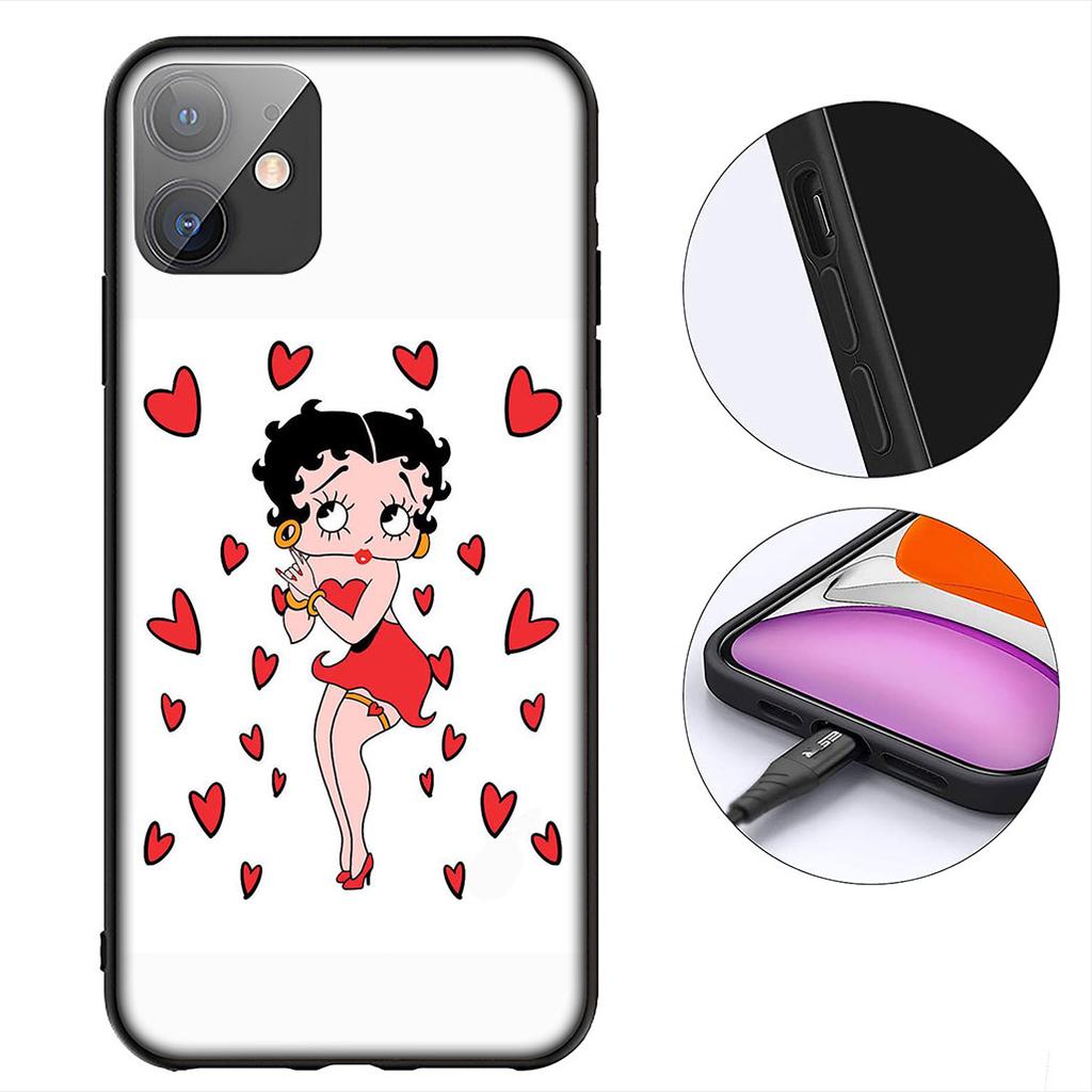 B-Bettys Cartoon B-Boops Anime Casing Cover for Samsung Galaxy Note 20 9 10 S8 S10 Lite S9 Plus A54 A53 A21S S10E A17 Phone Case
