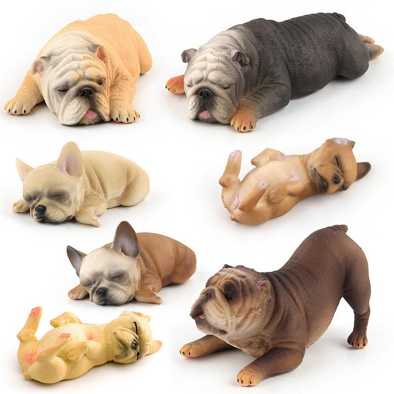Коллекционная фигурка французского бульдога с реалистичным дизайном для домашнего декора и в качестве подарка