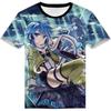 Аниме Sword Art Online Kirito SAO 3D Printed Футболка для взрослых Косплей Смешные Быстросохнущие Крутые Футболки с Коротким Рукавом Топы