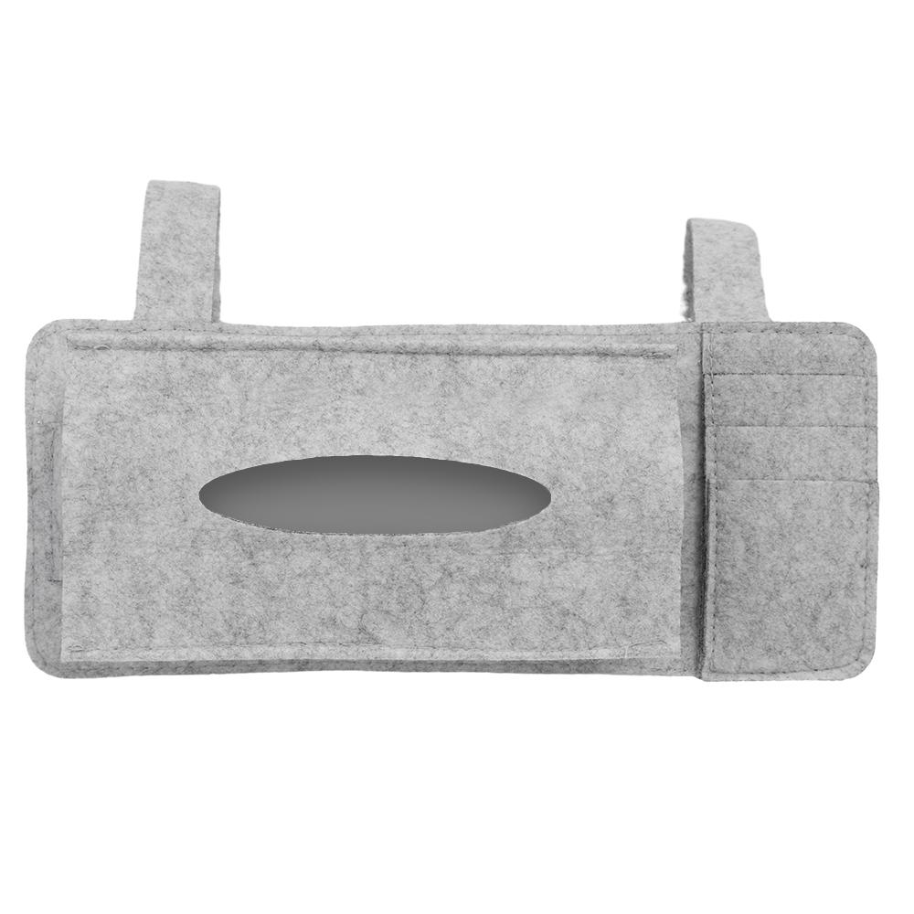 Сумка для хранения солнцезащитного козырька автомобиля Многофункциональная войлочная коробка для салфеток Универсальный подвесной держатель для солнцезащитного козырька автомобиля Принадлежности для хранения в салоне автомобиля