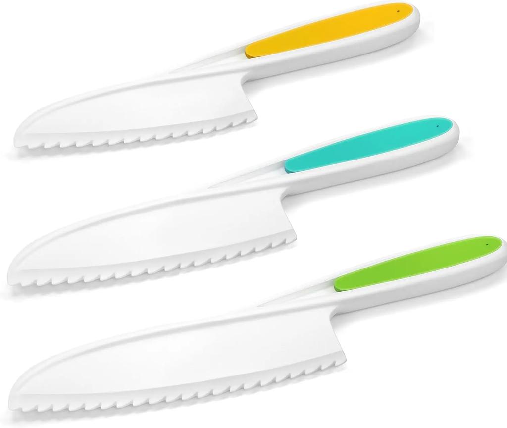 17 Pieces Kids Cooking Set Real Montessori Kitchen Tools Toddler Safe Serrated Edges with Plastic Knife Cutting Board Scissors
