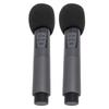 Беспроводной динамический микрофон с приемником 2.4G, 10 каналов, защита от помех, Bluetooth, беспроводной, два