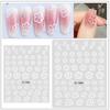 Manicure Decal Removable DIY Self-adhesive Flower Pattern Manicure Sticker Salon Supplies