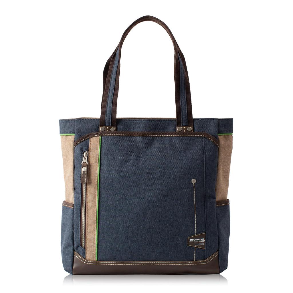 Tote Bag JLG4651 Navy [Mustache] (for Town)