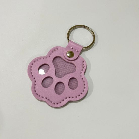 Брелок из искусственной кожи для шерсти питомца, сувенирный брелок в форме кошачьей лапы, простой в использовании, памятный брелок в память о питомце