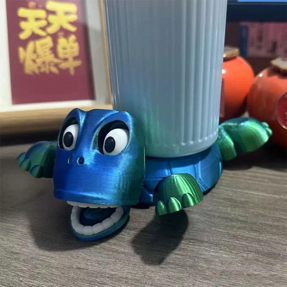 С забавным выражением 3D-печать Подставка-черепаха ABS Подставки для напитков-черепах Домашний декор