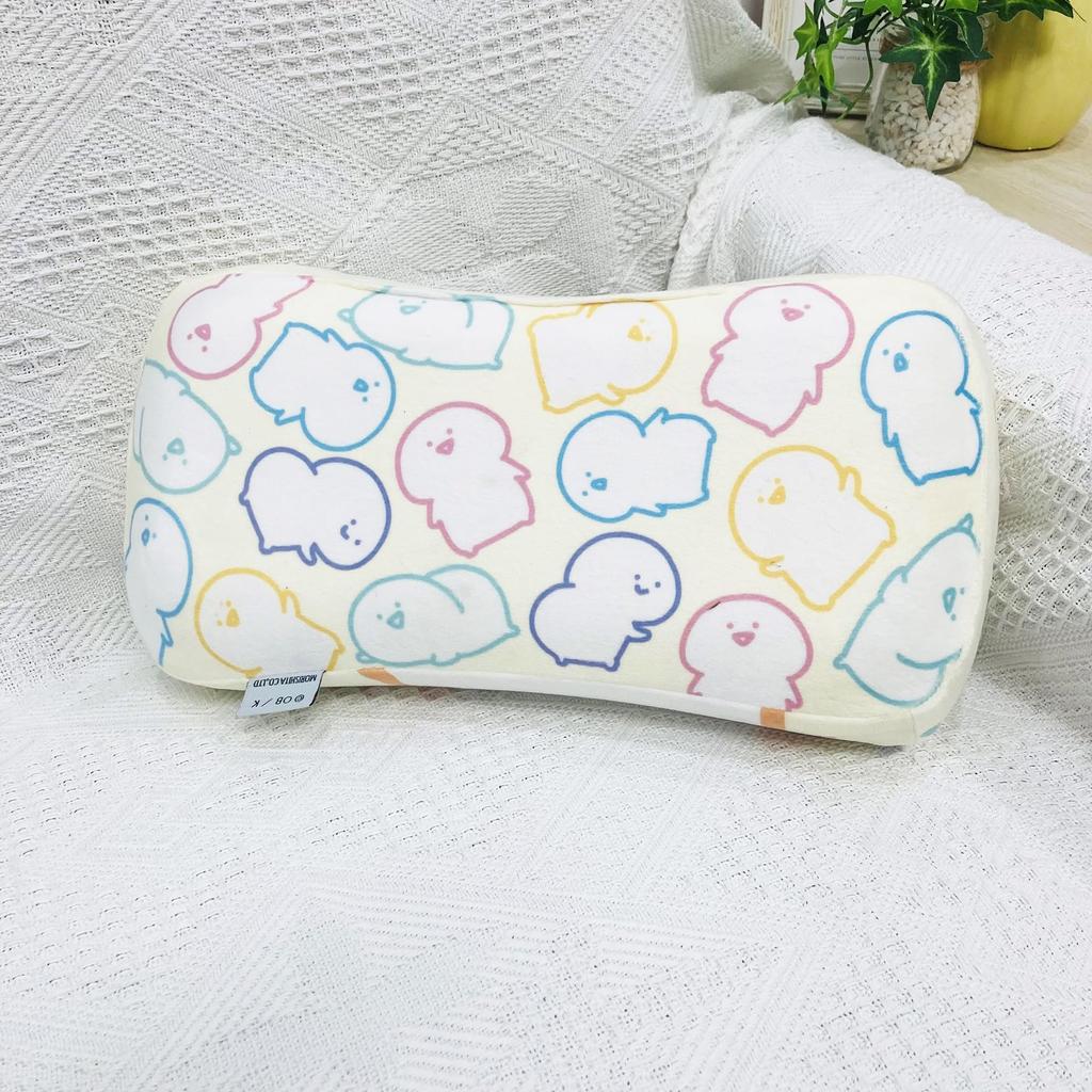 MORIPiLO с канцелярскими принадлежностями, подушка из пены с эффектом памяти 16x33x8 см, подушка для поддержки талии и спины, мягкая игрушка, желтая Morishita 4621551