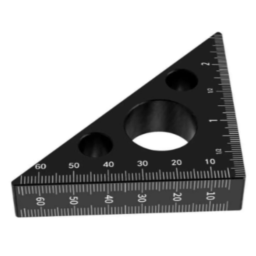 High Precision Measuring Tool Aluminum Alloy Layout Measuring Tool Triangle Ruler For Woodworking