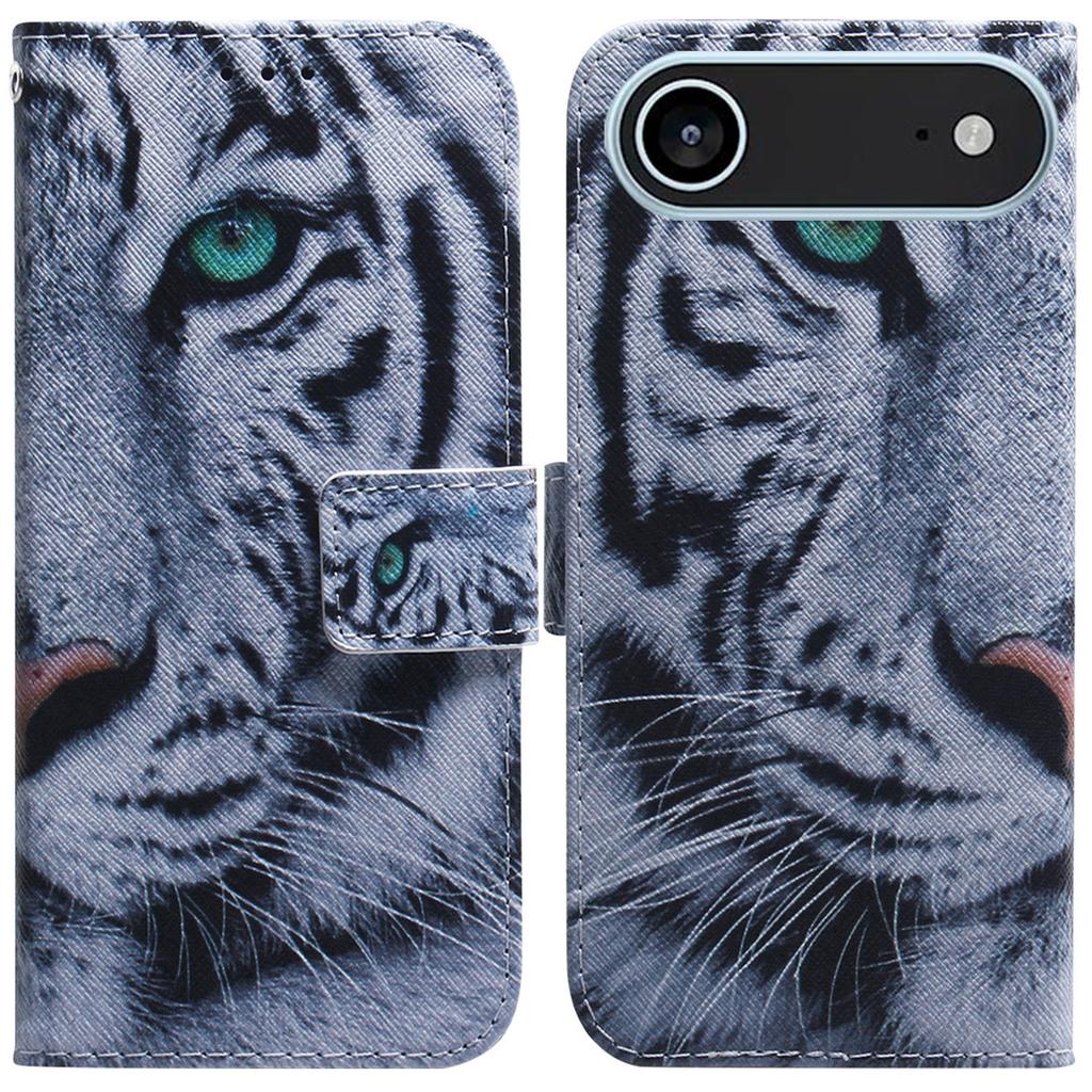 For iPhone 17 Air Wallet Case Pattern Print Leather Phone Cover