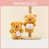 Adorable Butter Bear Plush Keychain Cute Stuffed Animal Toy With Soft Fur Design