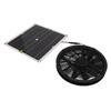 Solar Panel Powered Fan 10in Diameter Ventilator 100W for RV Yacht Greenhouses Bathroom