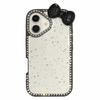 For iPhone 16 Case Star Epoxy Design TPU+PC Phone Cover with Rhinestones/Bow Tie Decor